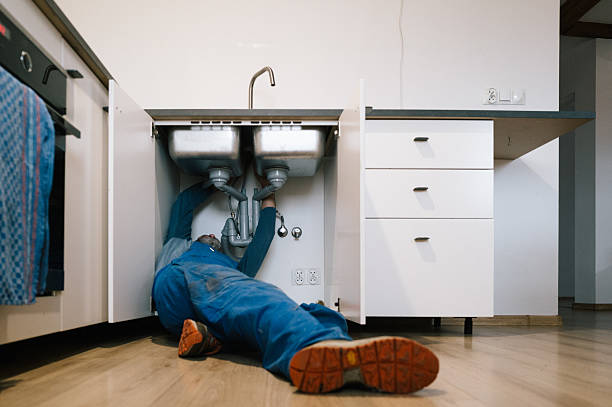 Professional Drain Cleaning technician working in North Bend, OR